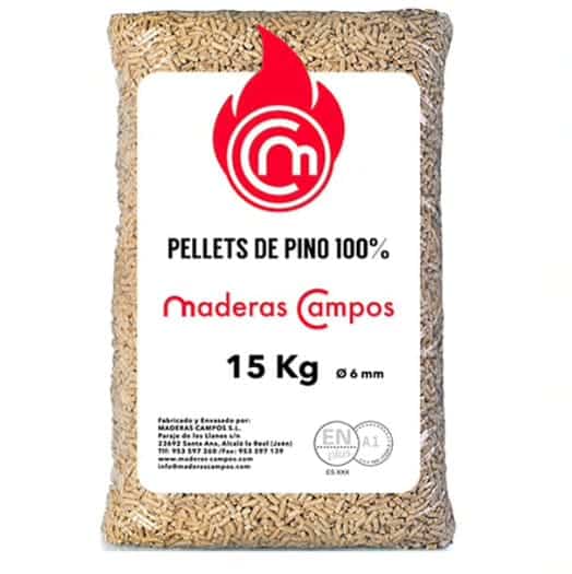 Saco de 15 kg de pellets