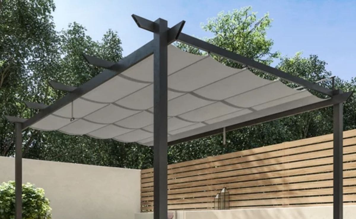 Techo de la pérgola de Leroy Merlin