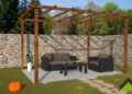 Consigue esta pérgola de Leroy Merlin para crear un lugar acogedor en tu jardín