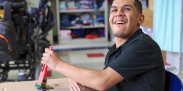 Persona con parálisis cerebral