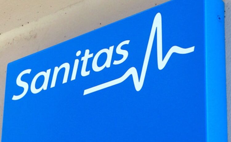 Logo de Sanitas, compañía aseguradora y proveedora de servicios de salud y bienestar