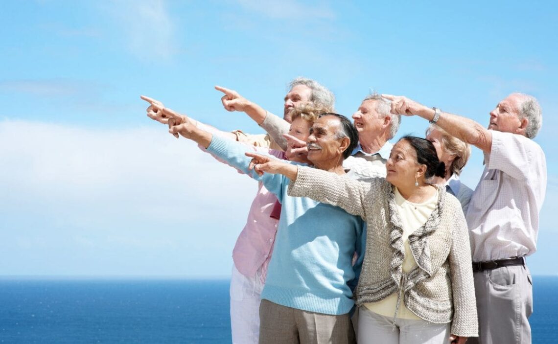 Personas mayores durante un viaje del Programa de Turismo del IMSERSO
