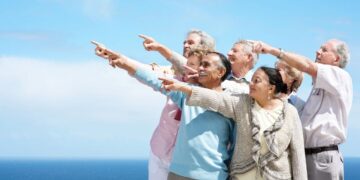 Personas mayores durante un viaje del Programa de Turismo del IMSERSO