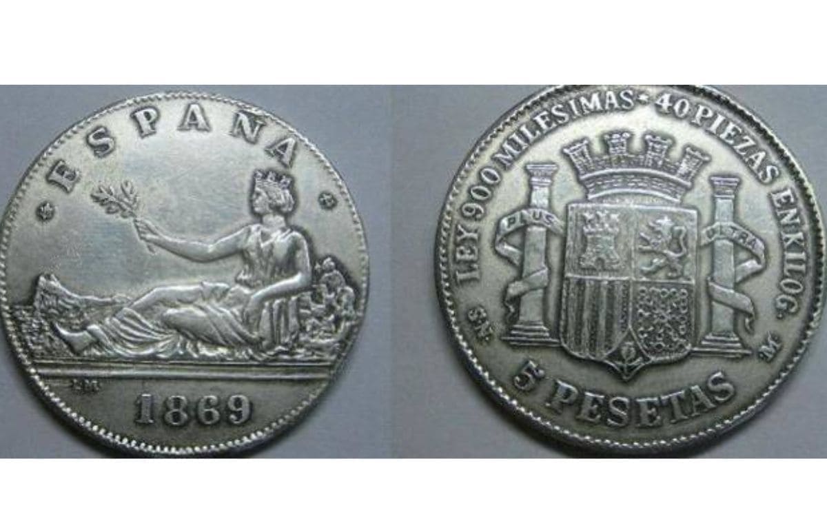 La moneda de cinco pesetas de España más valiosa