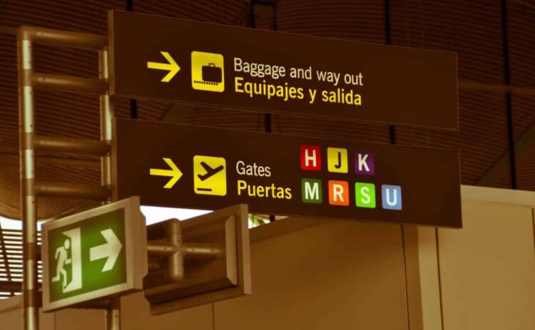 Pictogramas de un aeropuerto, un claro ejemplo de accesibilidad cognitiva