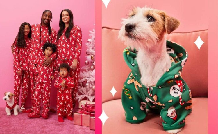 Pijamas navideños para familia en Primark
