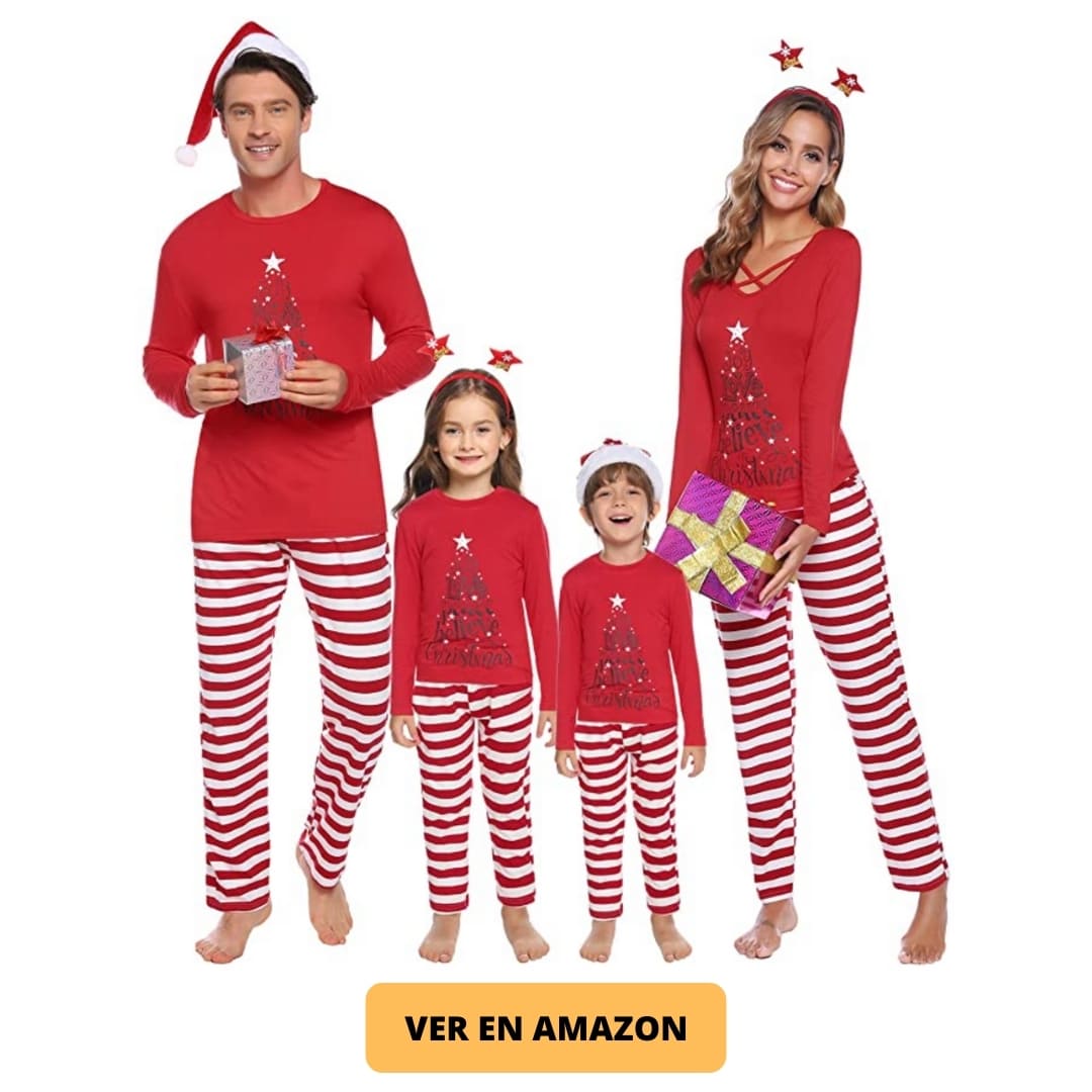 Pijama rojo navidad