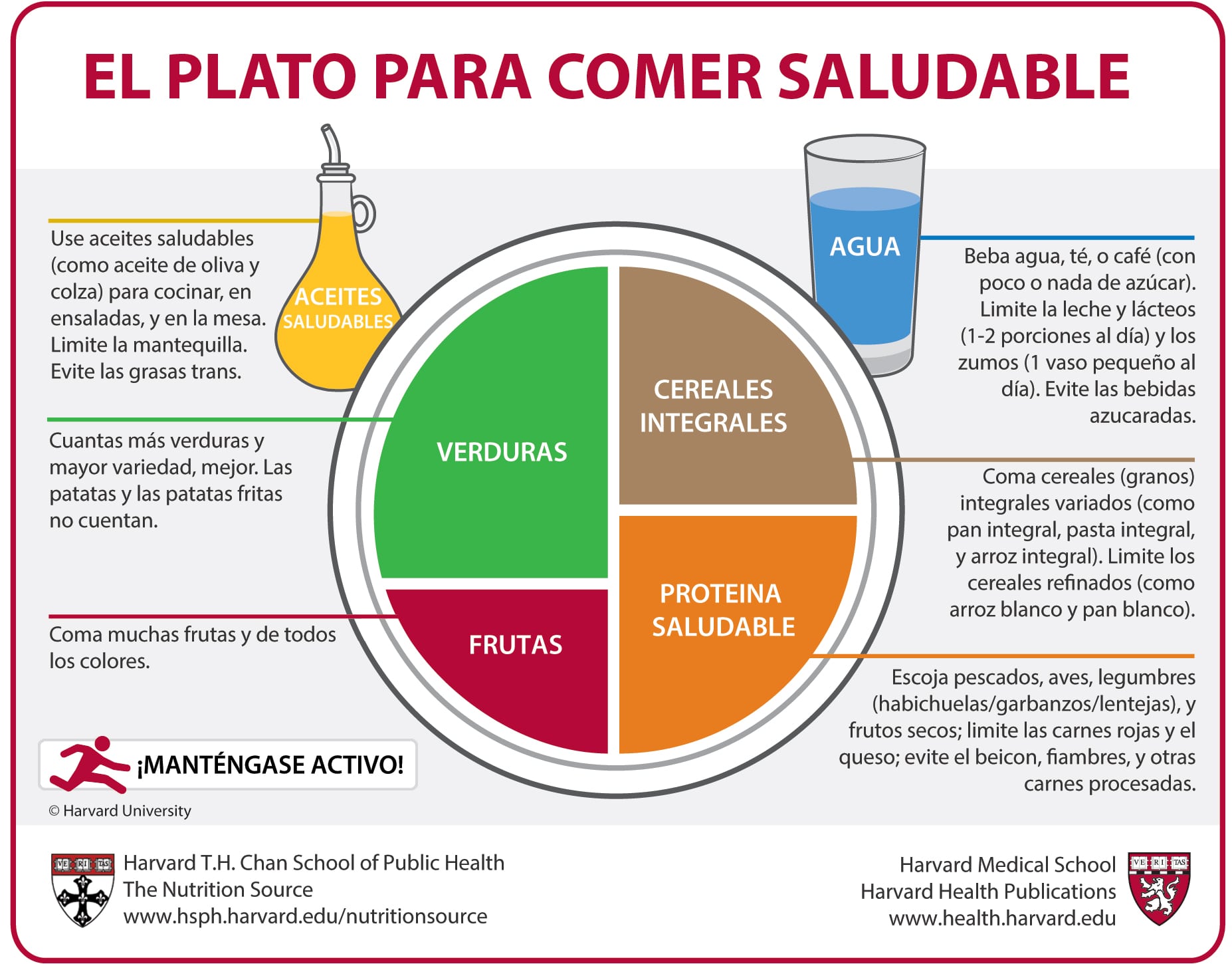 El Plato para Comer Saludable de Harvard