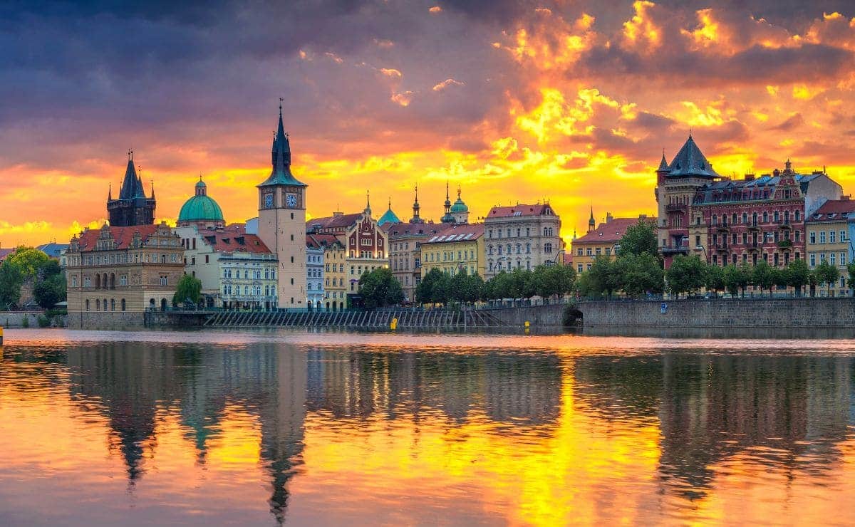 Vistas de Praga, capital de la República Checa