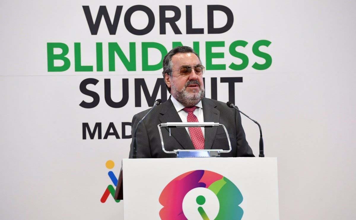 presidente del Grupo Social ONCE, Miguel Carballeda, en la World Blindness Summit Madrid 2021