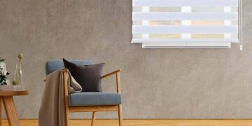 El estor enrollable de dos capas de Amazon para el día y la noche