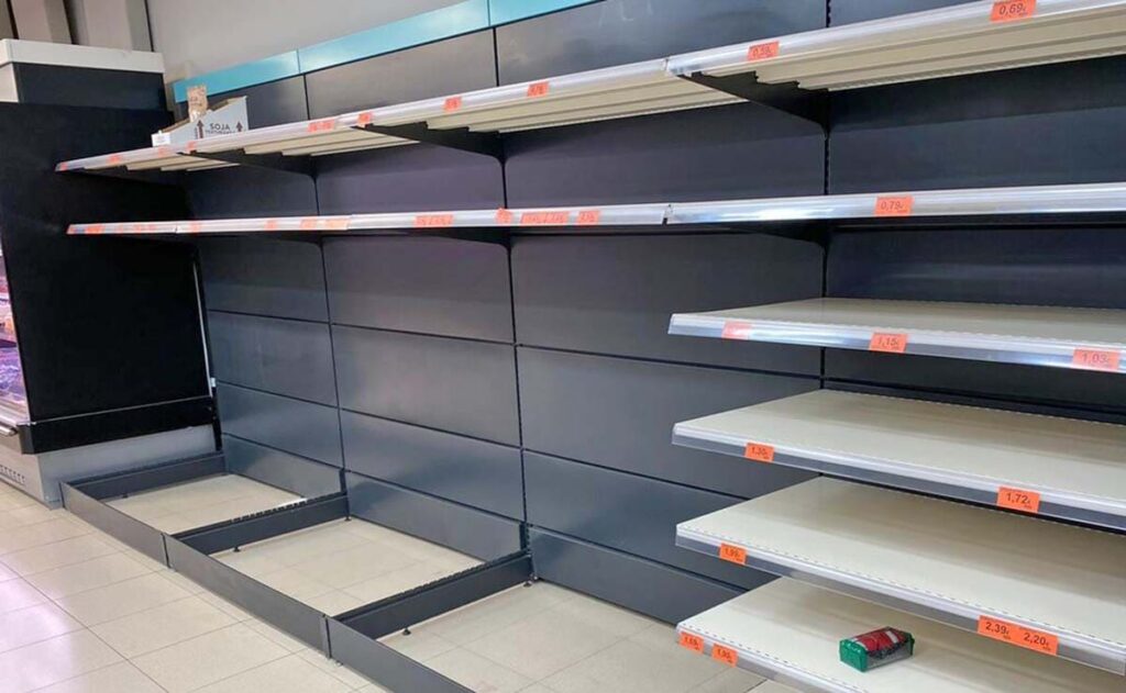 productos mercadona vacio estanteria