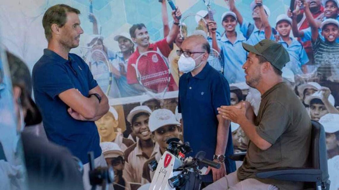 Rafa Nadal junto a Jesús Vidal y El Langui en 'Donde viajan dos'