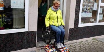 Rampa con piezas de Lego