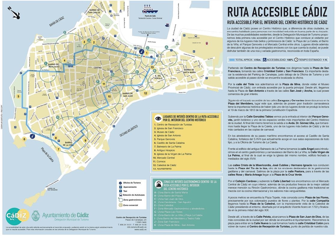 Ruta de Turismo accesible por Cádiz