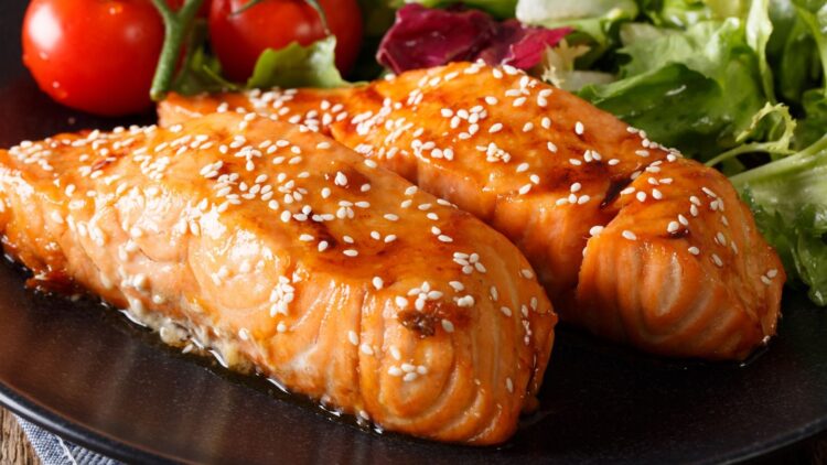 salmón, régimen alimenticio