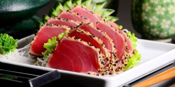 Sashimi de atún, una opción de pescado rapida y deliciosa