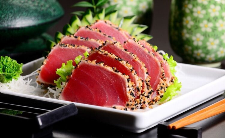 Sashimi de atún, una opción de pescado rapida y deliciosa