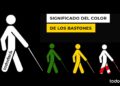 significado de los colores de los bastones personas ciegas