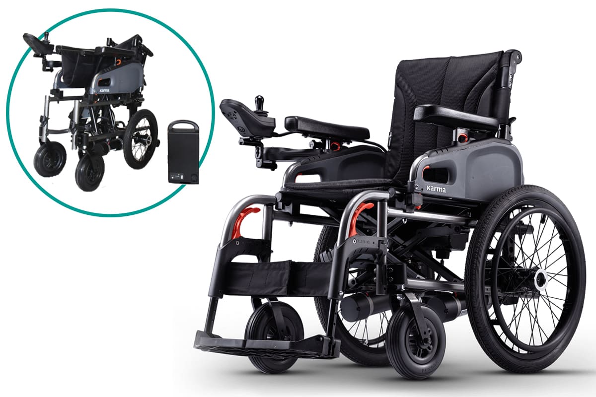 silla de ruedas electrica plegable eflexx