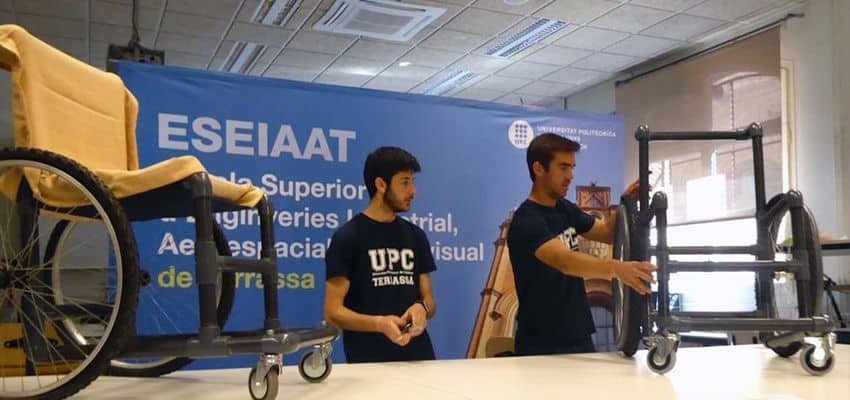 Estudiantes de la UPC diseñan una silla de ruedas 'low cost'