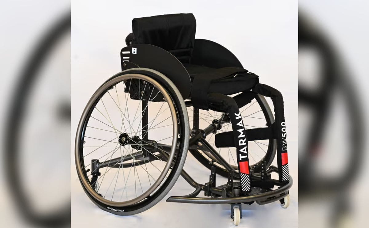 Silla de ruedas para baloncesto de 26" regulable BW500 de Decathlon para personas con discapacidad