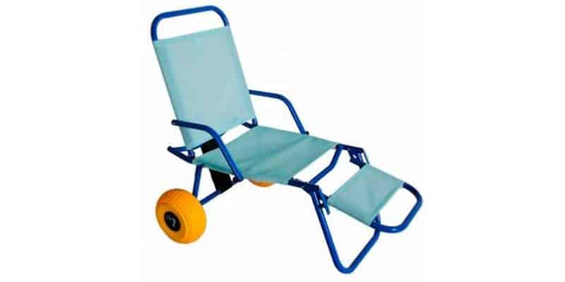 silla con ruedas para orilla