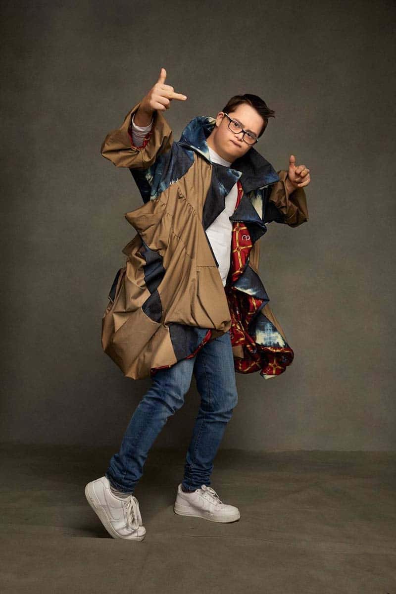 Modelo con síndrome de Down