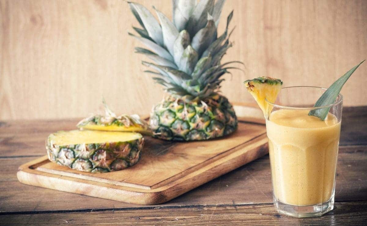 smoothie de piña verde