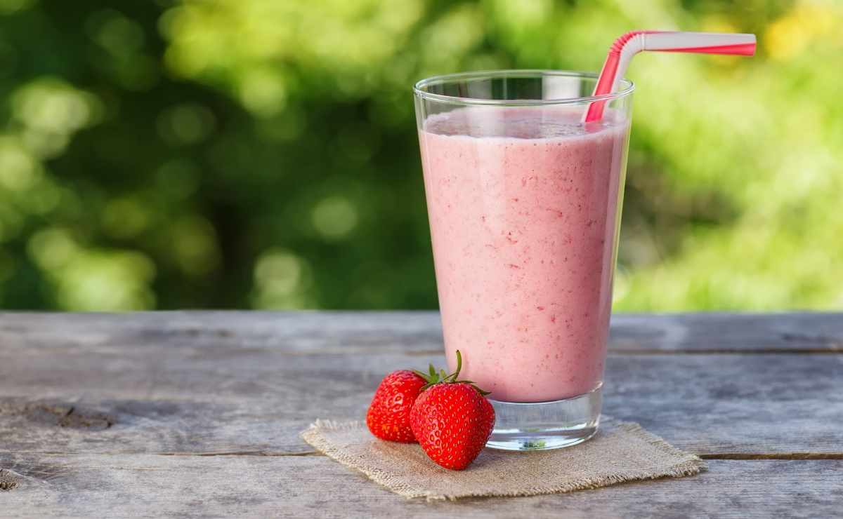 Smoothies de fresa y vainilla