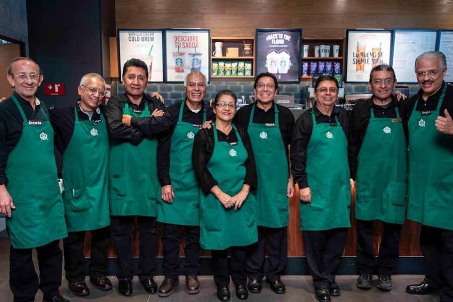 Trabajadores de Starbucks en México