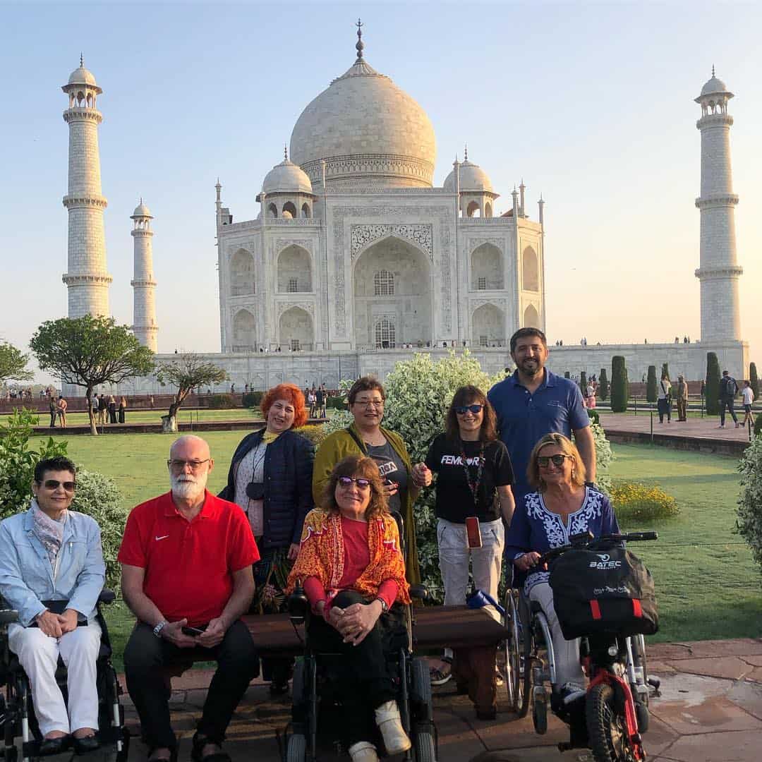 Taj Mahal accesible en silla de ruedas.