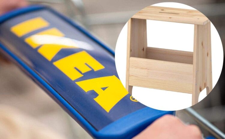 El taburete con espacio de almacenaje interior de IKEA perfecto para tu recibidor