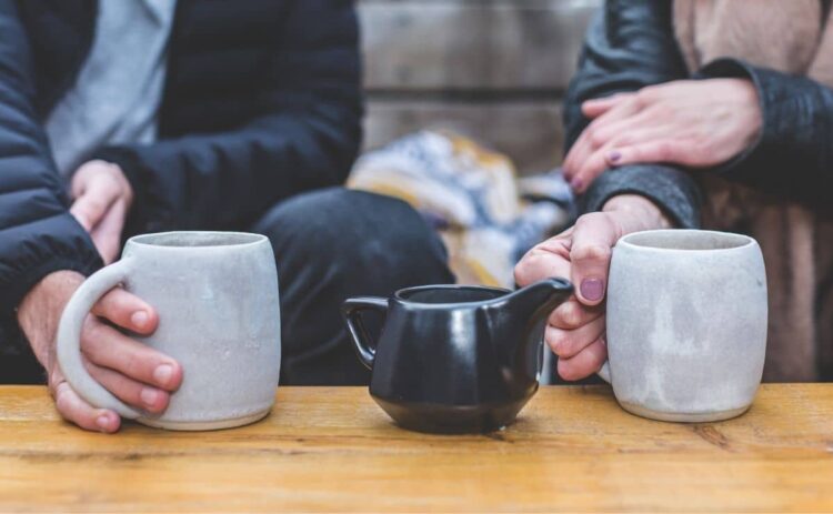 Taza de té café