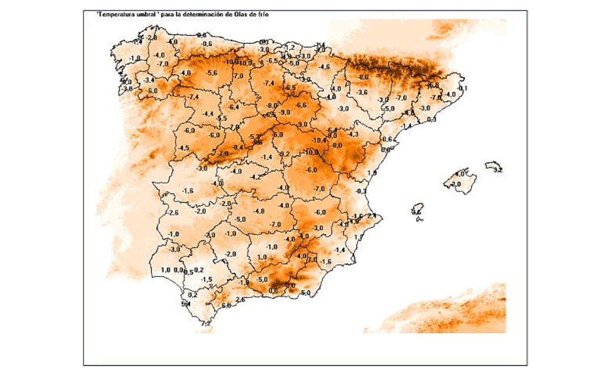 ¿Qué es una ola de frío en España en invierno?