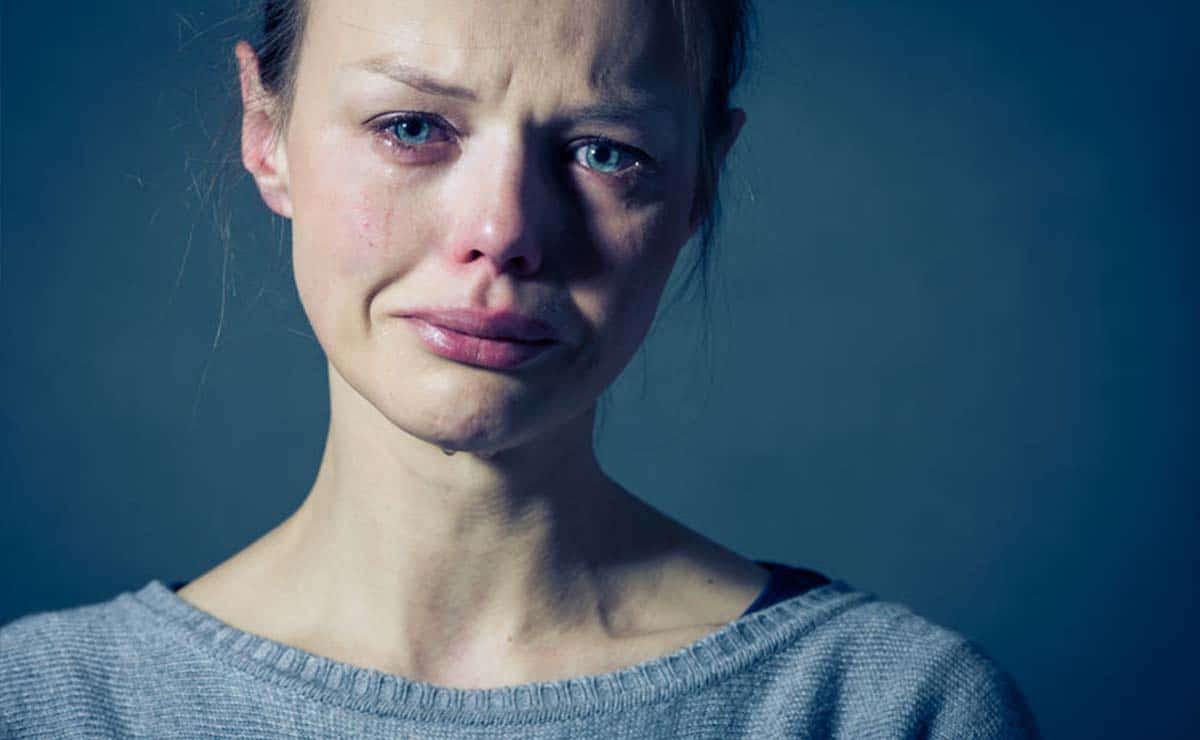 Mujer con un cuadro de depresión