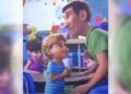 niño con implante coclear en la película Toy Story 4