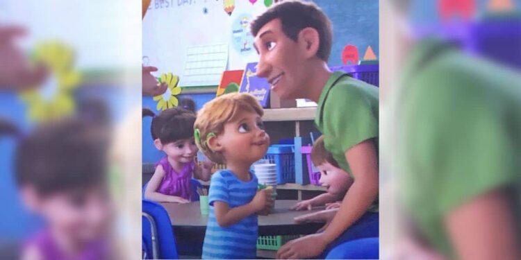 niño con implante coclear en la película Toy Story 4