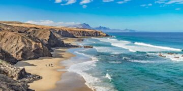 Playa de Fuerteventura, situada en Islas Canarias