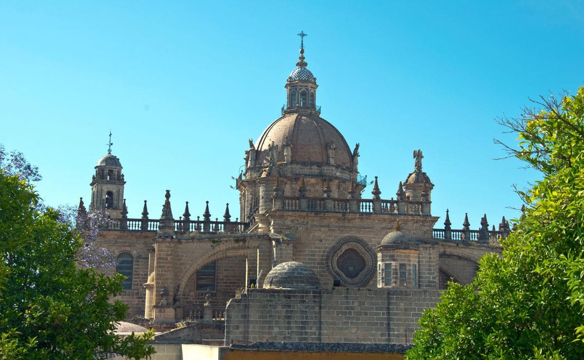 Vistas de la Catedral de Jerez, uno de los monumentos más importantes de la provincia de Cádiz