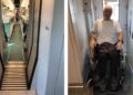 usuario silla de ruedas en el tren