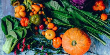 Vegetales en la dieta diaria antioxidante