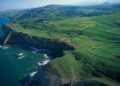 Vistas áreas de parte de la costa de Cantabria