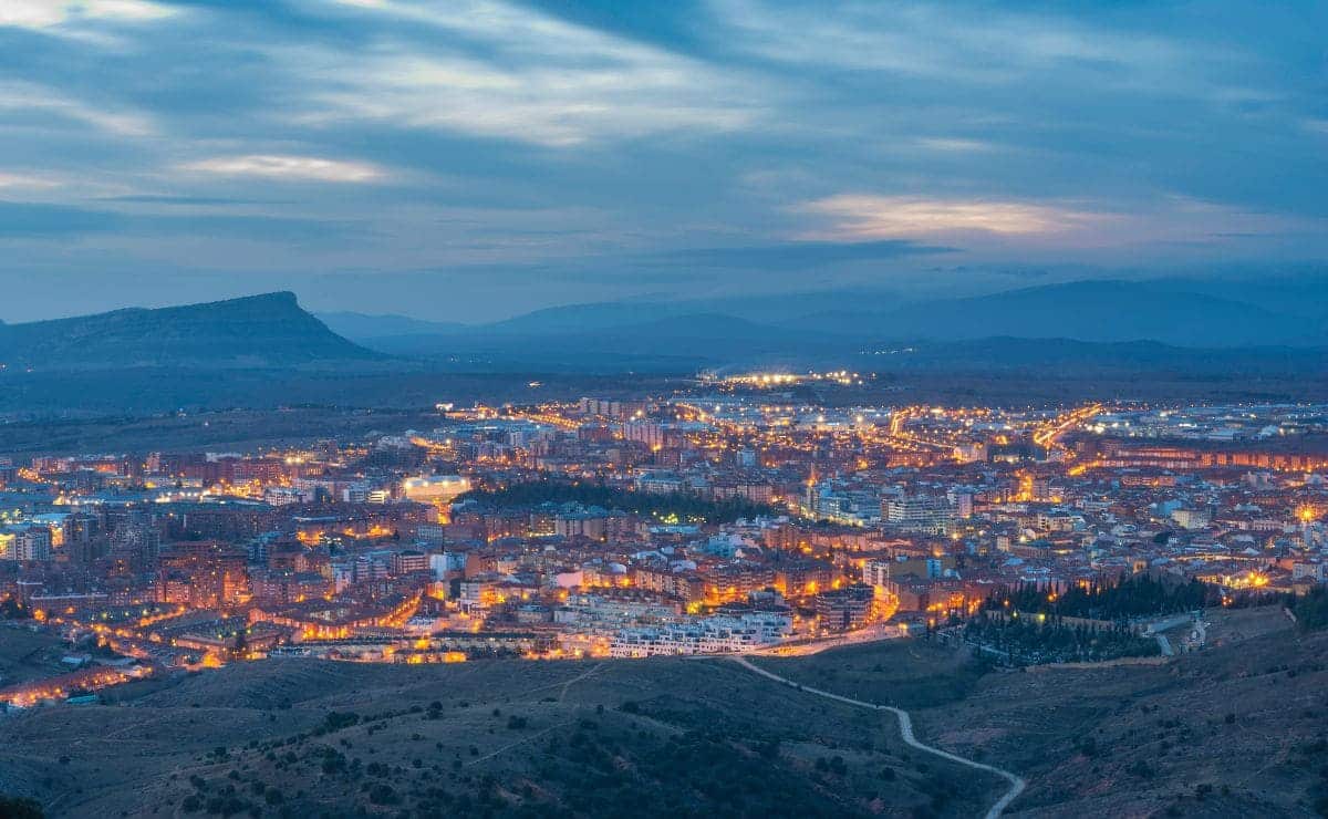 Vista aérea de Soria, ciudad que se puede visitar con El Corte Inglés