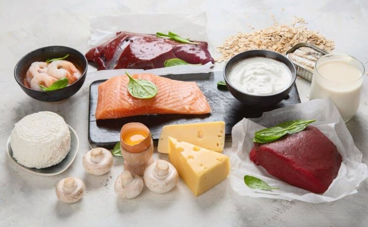 vitaminas vitamina b12 alimentos grasos organismo salud dieta productos