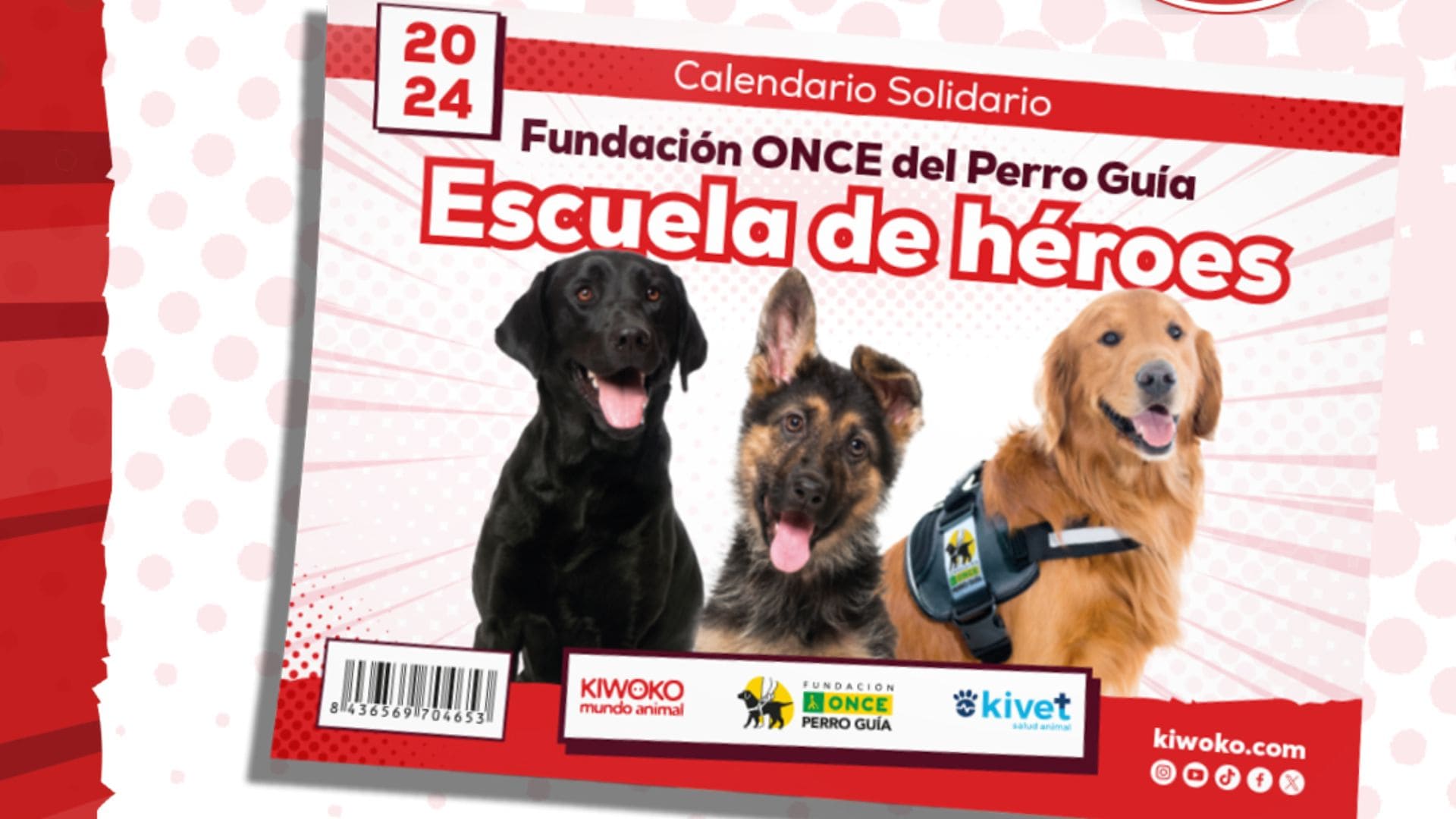 KIWOKO lanza un calendario solidario para concienciar sobre la labor de los perros guía de la ONCE