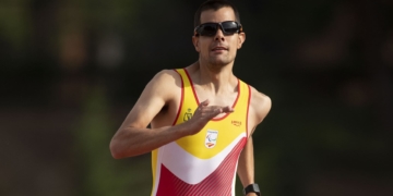 Lorenzo Albaladejo, nuevo miembro del Consejo de Deportistas del Comité Paralímpico Europeo (EPC), durante una carrera