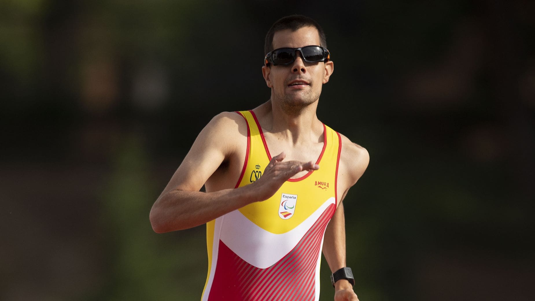 Lorenzo Albaladejo, nuevo miembro del Consejo de Deportistas del Comité Paralímpico Europeo (EPC), durante una carrera