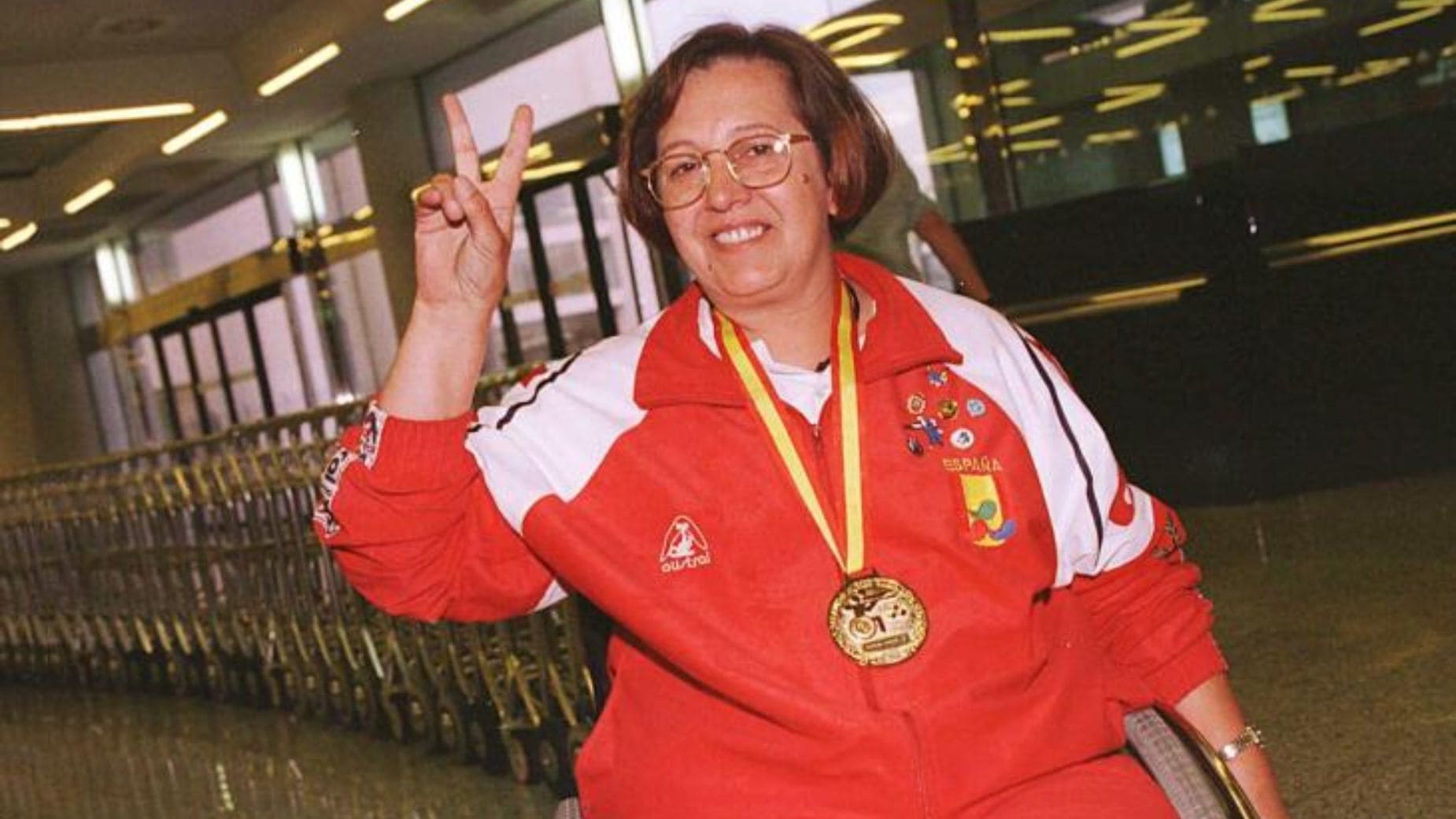 Margarita Mora Rosselló, tras proclamarse campeona del mundo de tiro adaptado