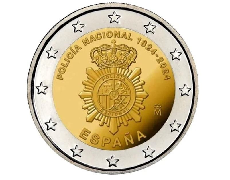 Moneda conmemorativa 200 años Policía Nacional